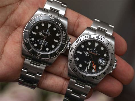 rolex explorer 2 1990|rolex explorer ii size comparison.